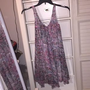 Decree - Knee Length Sleeves Multi Color Dress